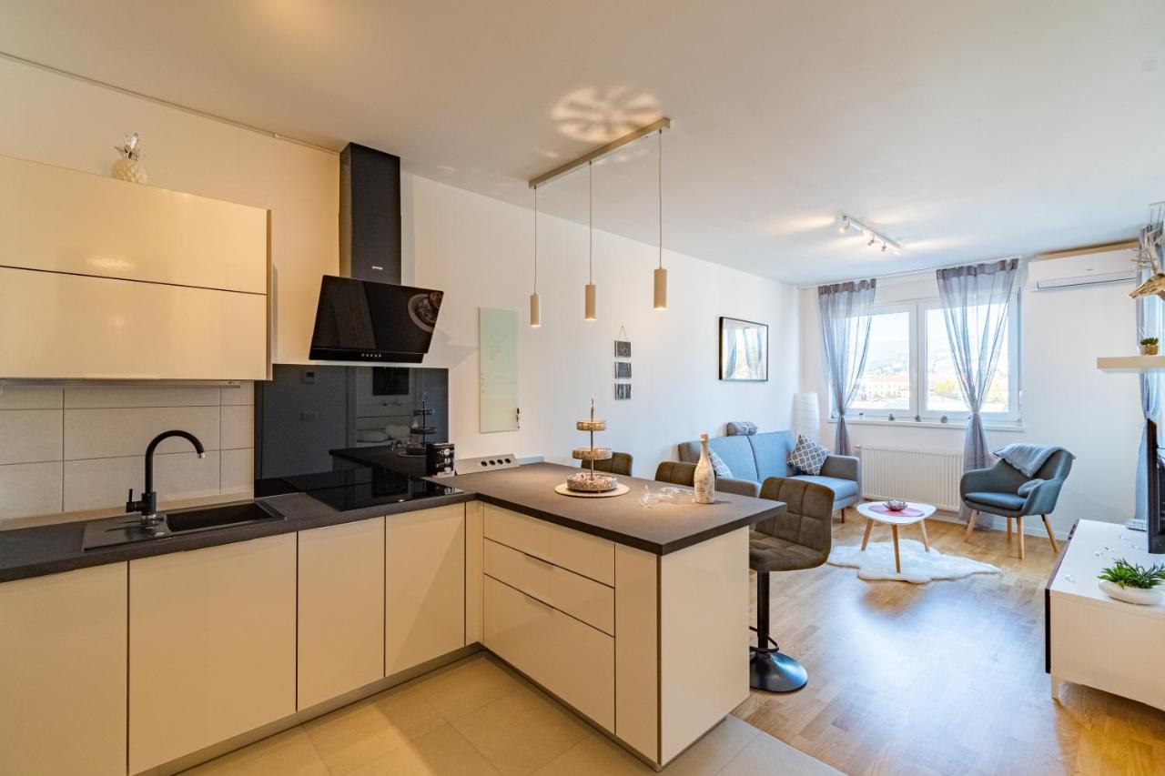 Flexible Selfcheckins 25 - Zagreb - Garage - Loggia - New - Luxury Apartment ภายนอก รูปภาพ